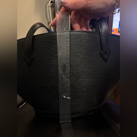 Saint Jacques Epi Leather Shopping Tote Bag - Picture 15 of 16